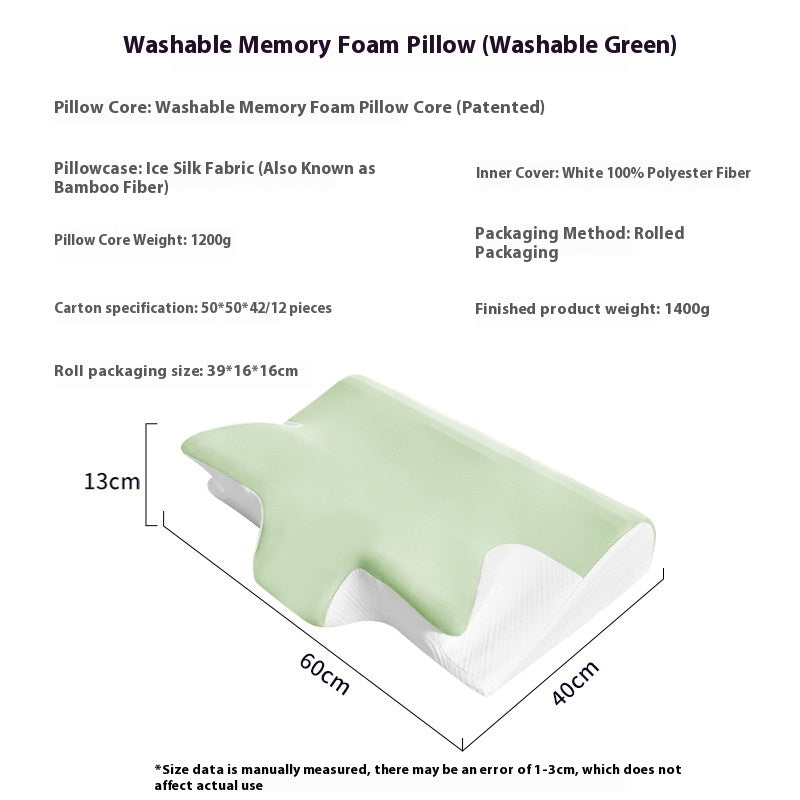 Waschbares Memory-Schaum-Kissen | LuxeStyle