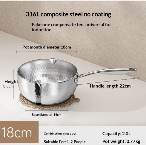Titanium Milchkochtopf ohne Beschichtung – Bild 8 | LuxeStyle
