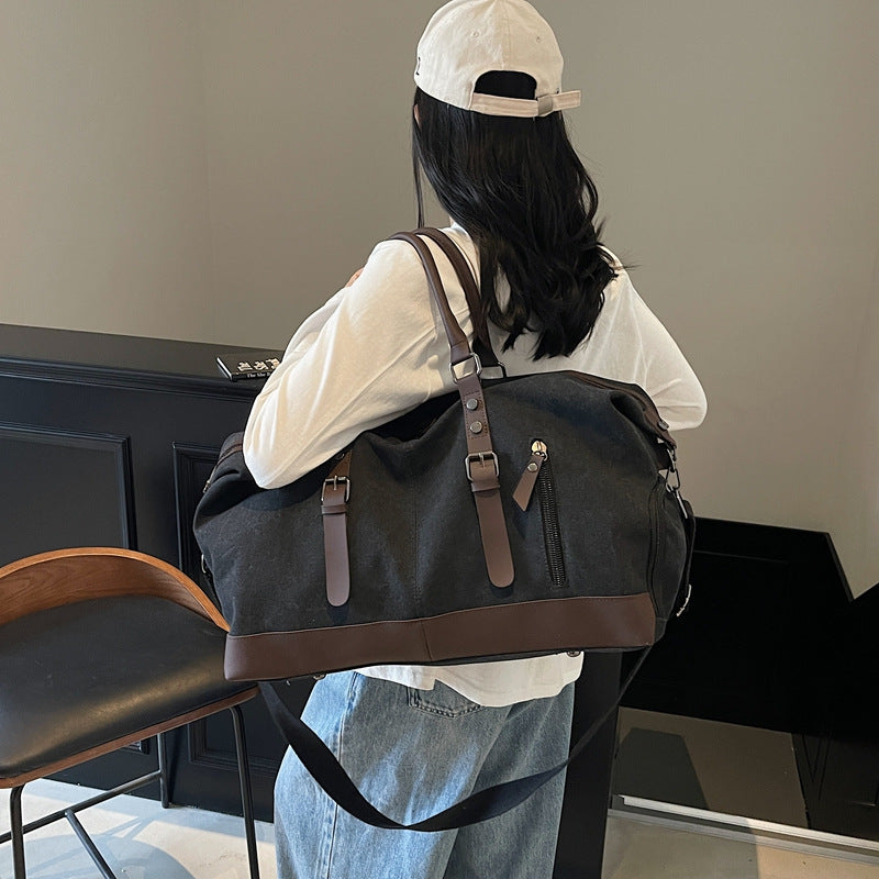 Reisetasche Schultertasche aus Canvas – Bild 7 | LuxeStyle