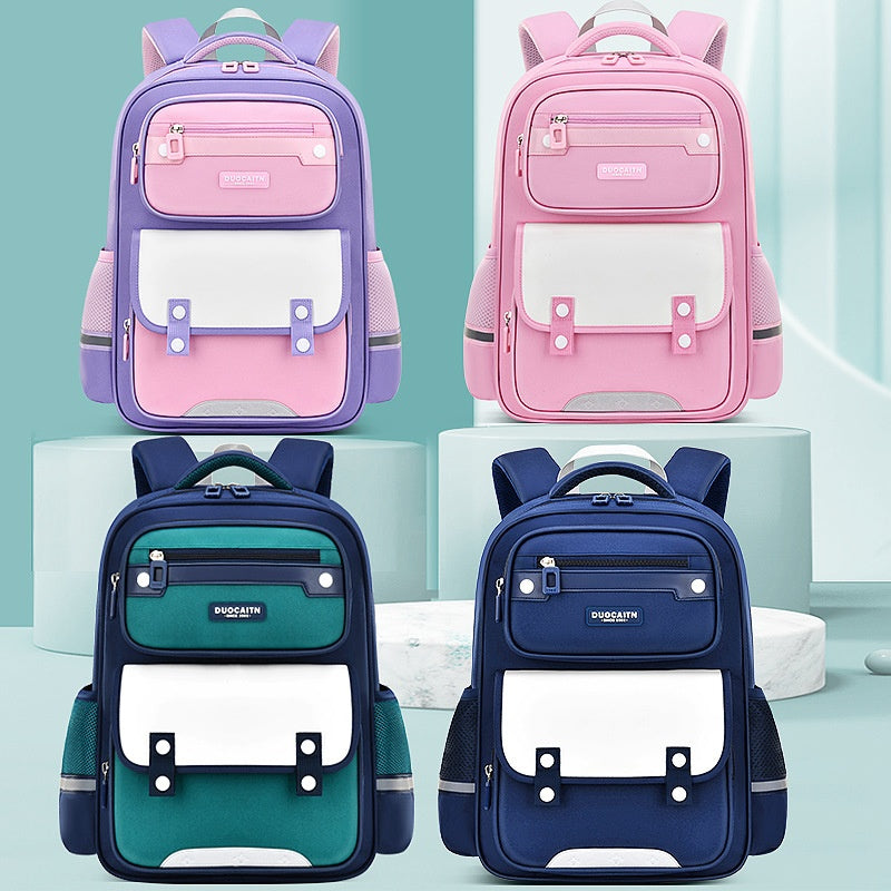 Schulrucksack Royalblau-Grün