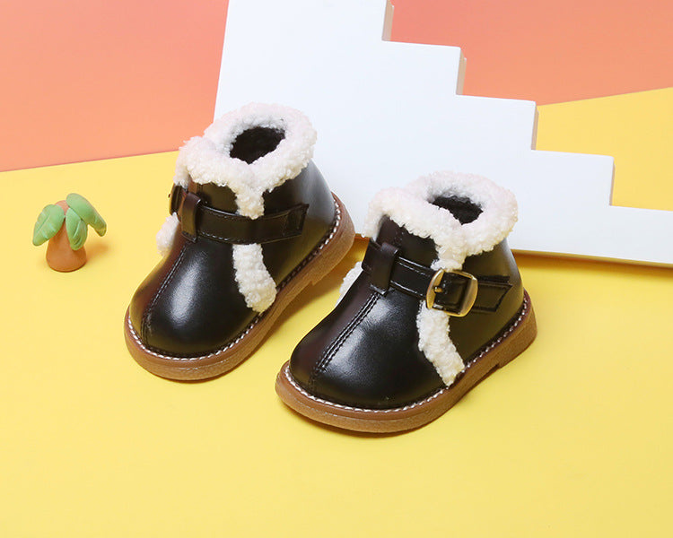 Baby Mädchen Winter-Schuhe mit Plüschfutter – Bild 3 | LuxeStyle