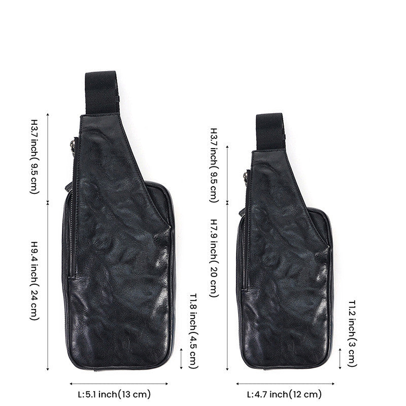 Brusttasche aus pflanzlich gegerbtem Leder – Bild 3 | LuxeStyle