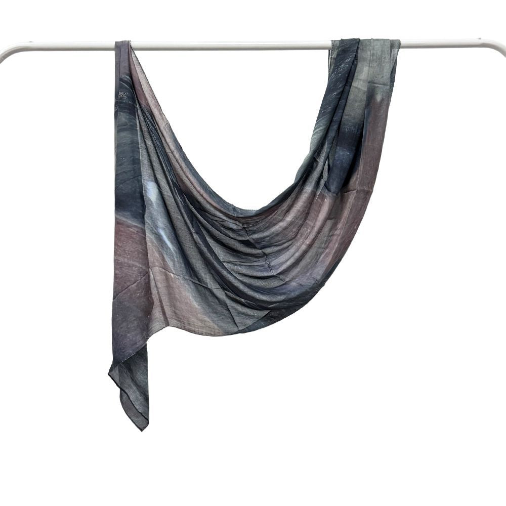 Kopftuch aus Modal-Baumwolle mit Marmor-Print – Bild 6 | LuxeStyle