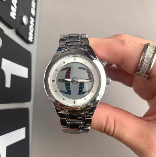 Retro Fashion Herren Digital-Zeigeruhr