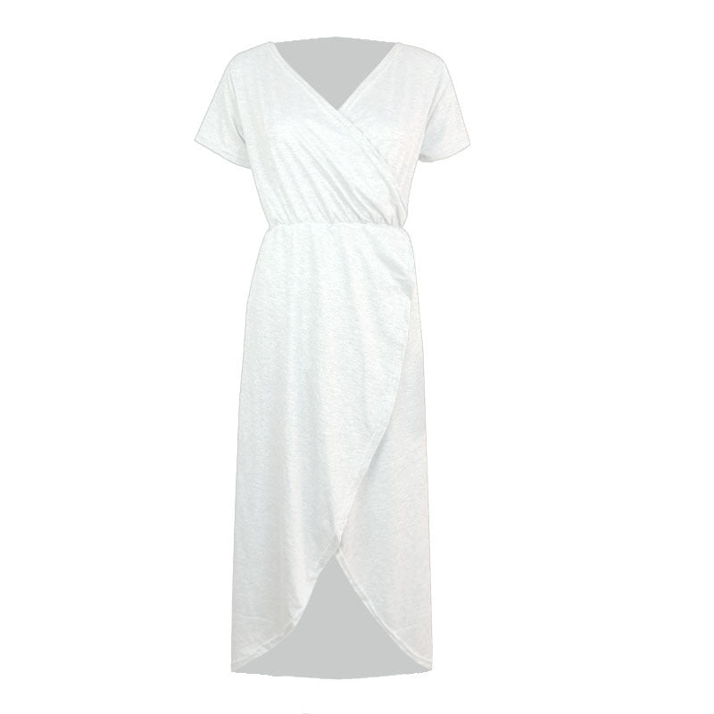 Elegantes V-Neck Strickkleid mit Wickelfront – Bild 13 | LuxeStyle