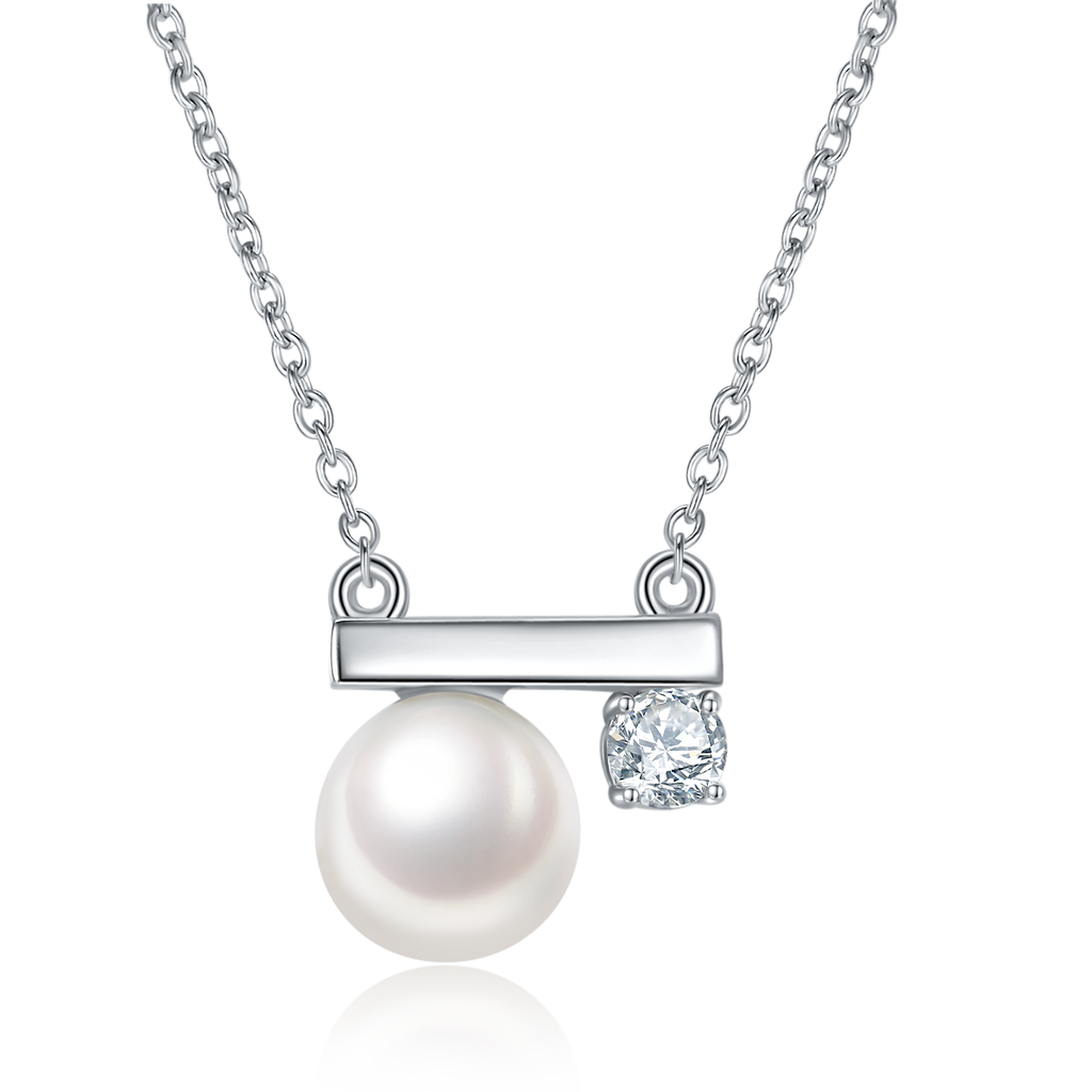Süsswasserperlen-Kette Perla 925 Silber