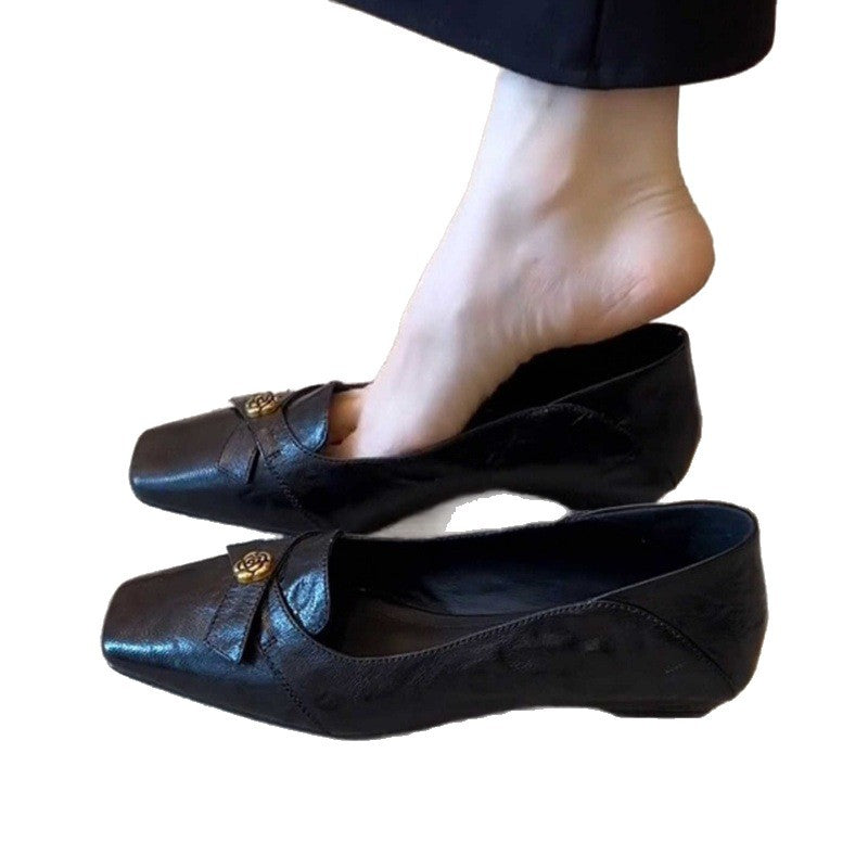 Retro Camellia Slingback mit Schleife