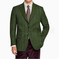 Herren Vintage-Jacke mit Heringbone-Muster Slim Fit