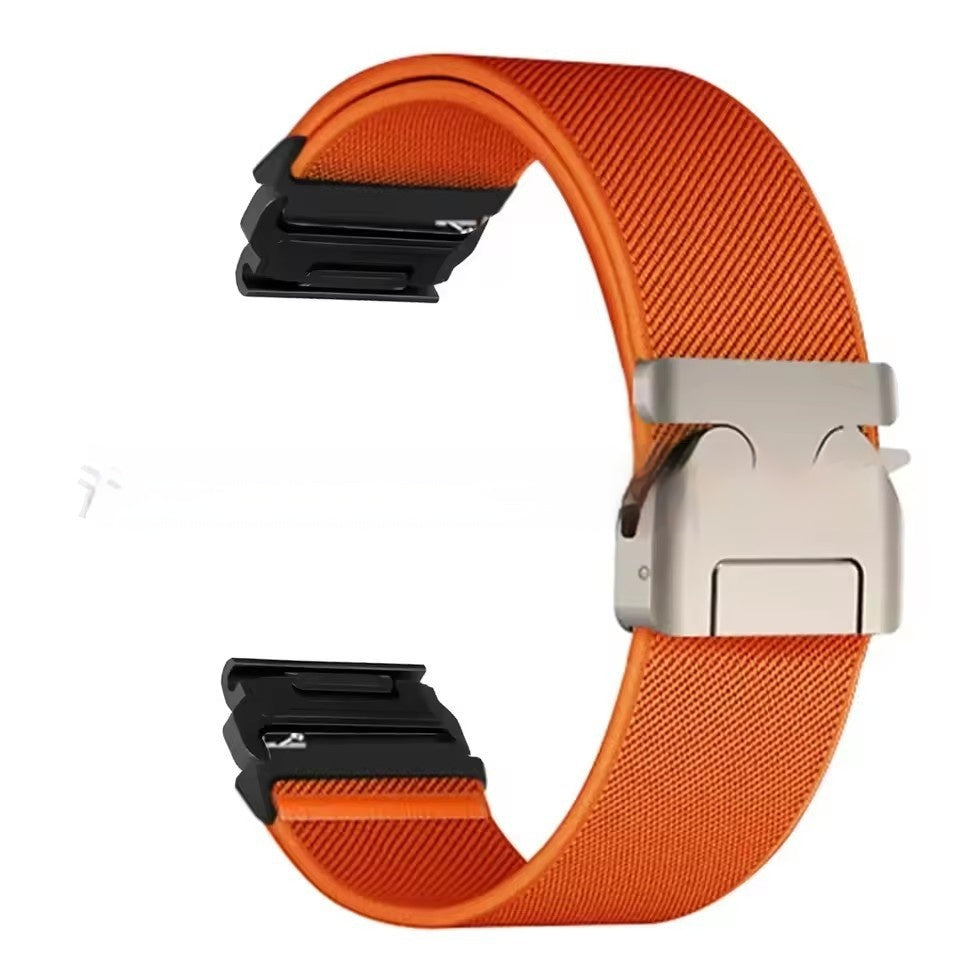 Elastisches Nylon-Armband mit Schirmverschluss 22/26 mm