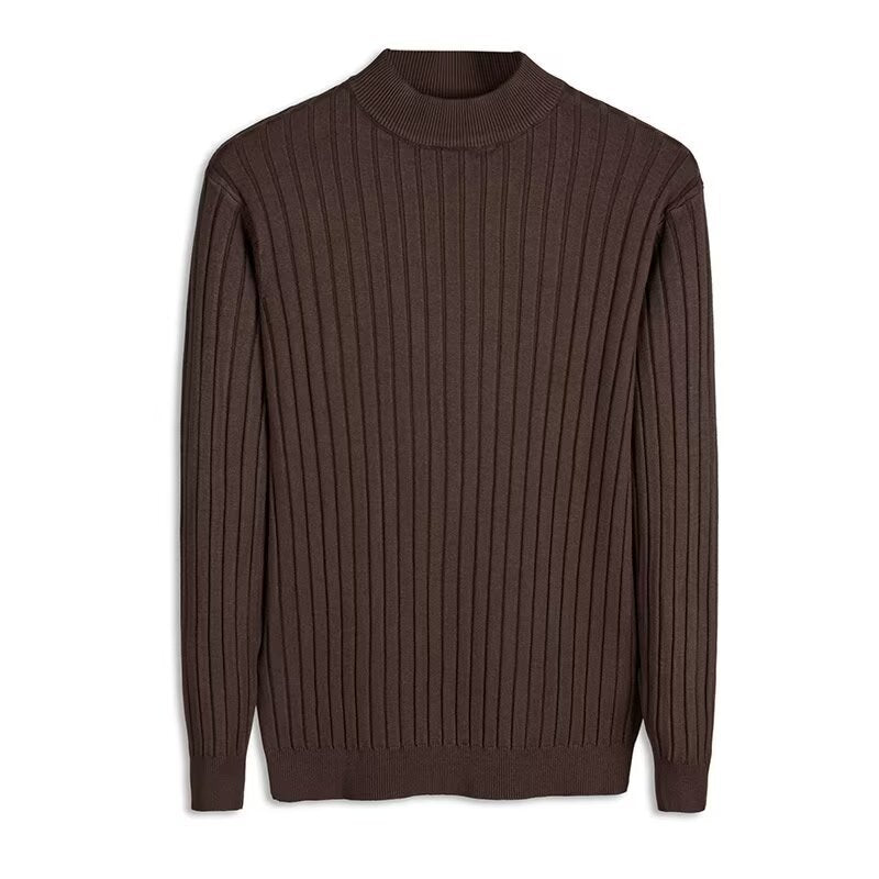 Strukturierter Mock-Neck Pullover für Herren