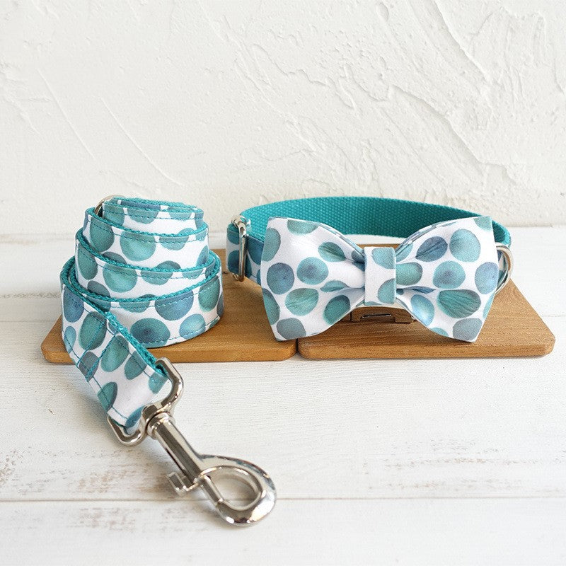 Hundehalsband mit Fliege "Bubble" – Bild 2 | LuxeStyle