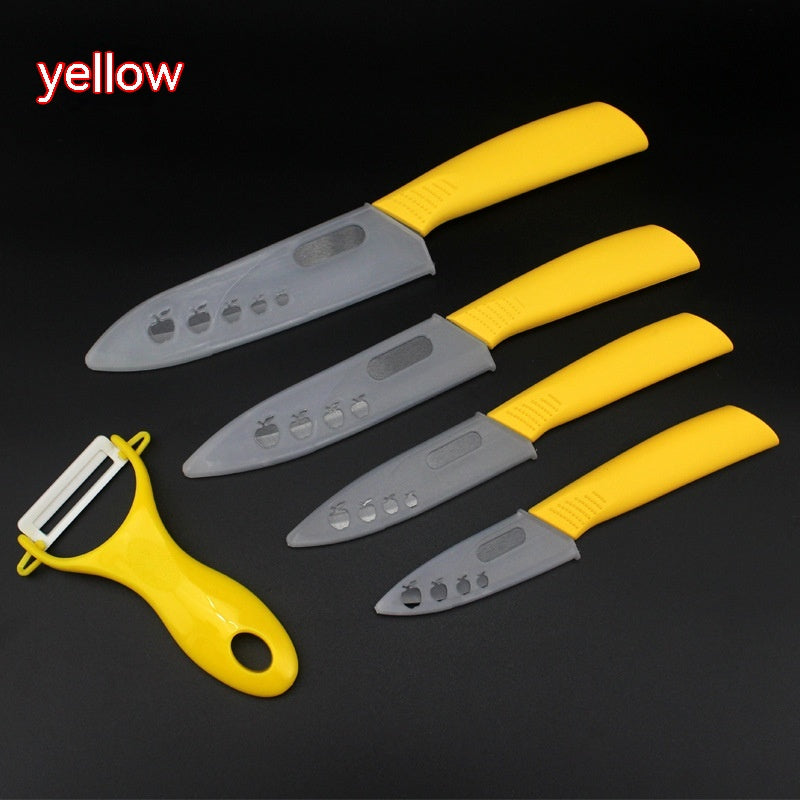 Keramikmesser-Set, 5-teilig mit farbigen Griffen – Bild 4 | LuxeStyle