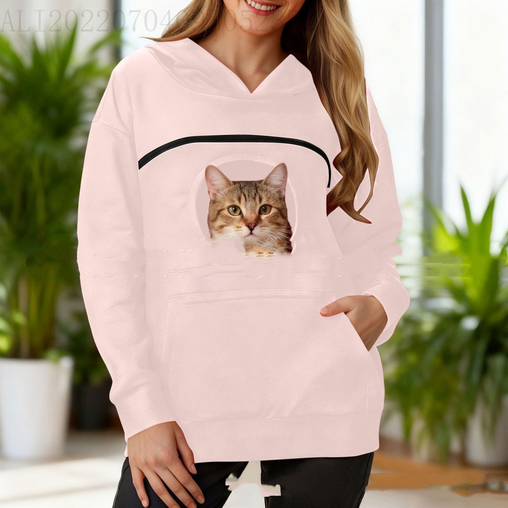 Unisex Hoodie mit Haustier-Tasche