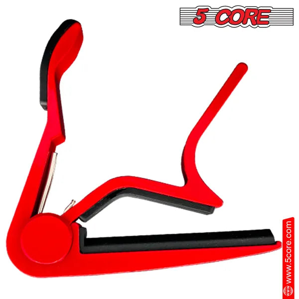 5CORE Kapodaster für Saiteninstrumente (Rot) – Ansicht 4