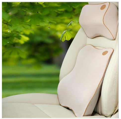 Memory-Foam Autositzkissen mit Kopf- und Lendenstütze – Bild 6 | LuxeStyle