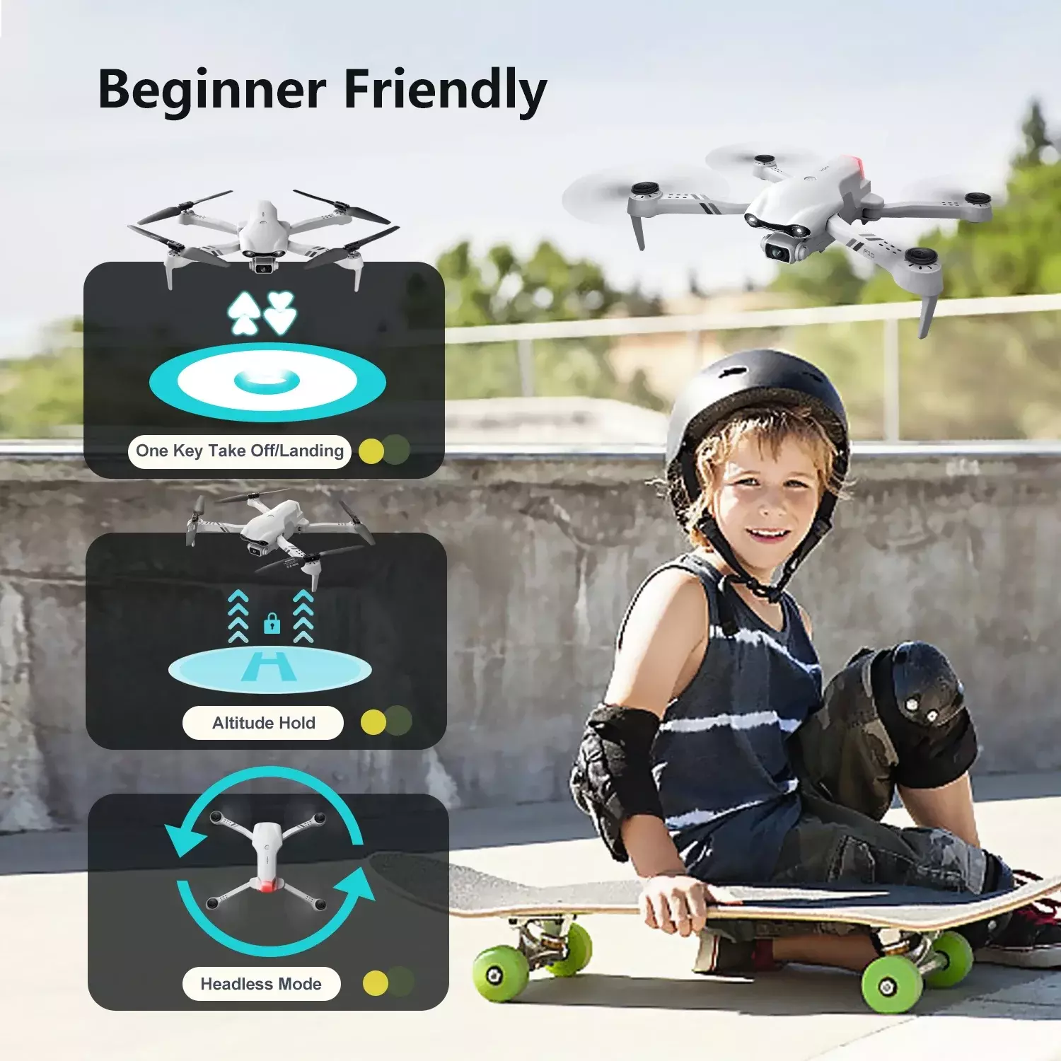 Mini-Drohne «AeroX» · mit HD-Kamera