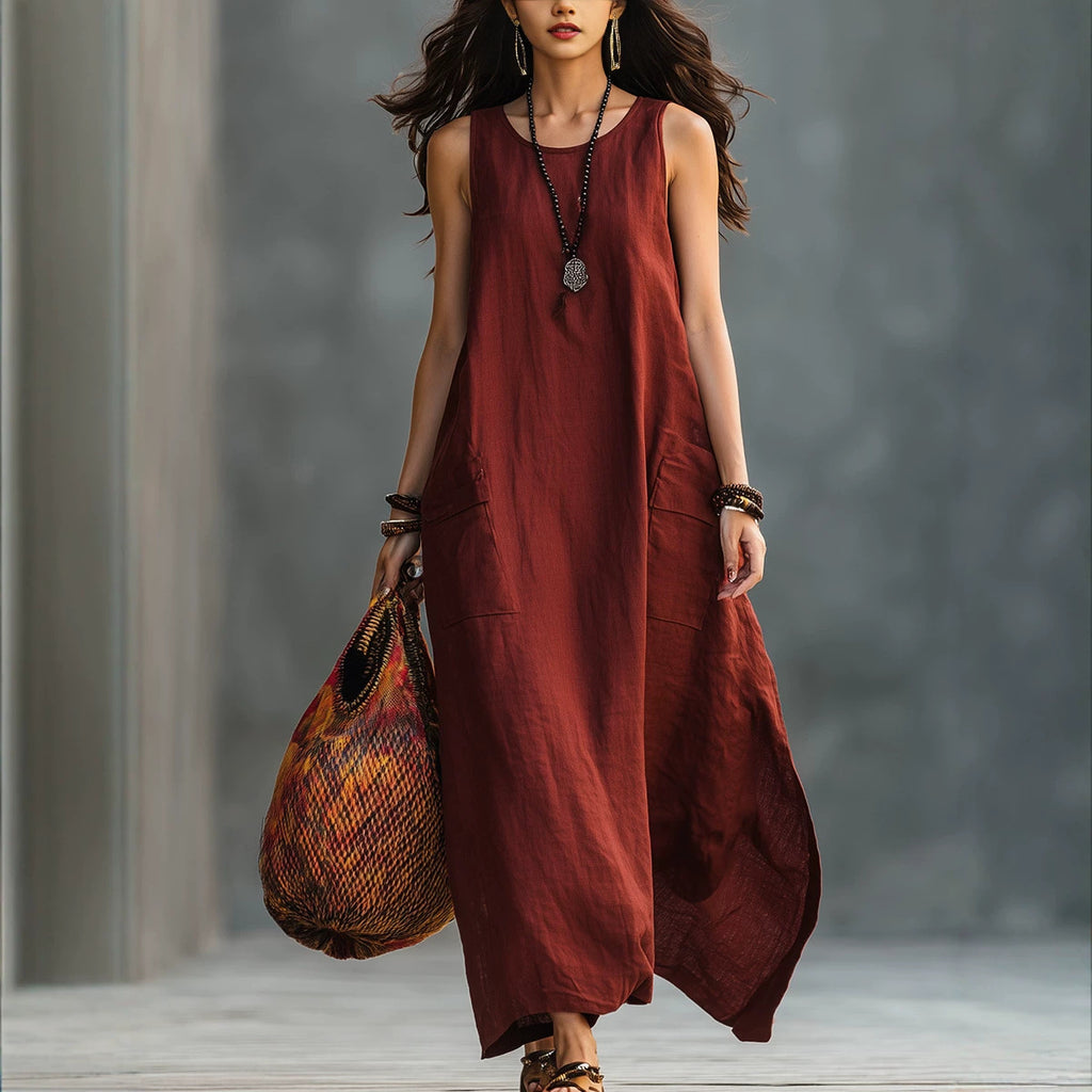 Luftiges Leinenkleid für Frühling und Sommer – Bild 9 | LuxeStyle