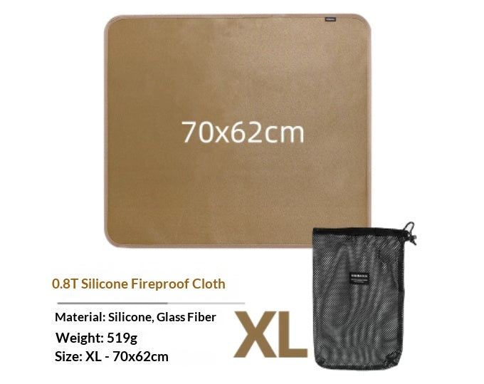 Feuerfeste Silikonstofffläche 45x30 cm | LuxeStyle