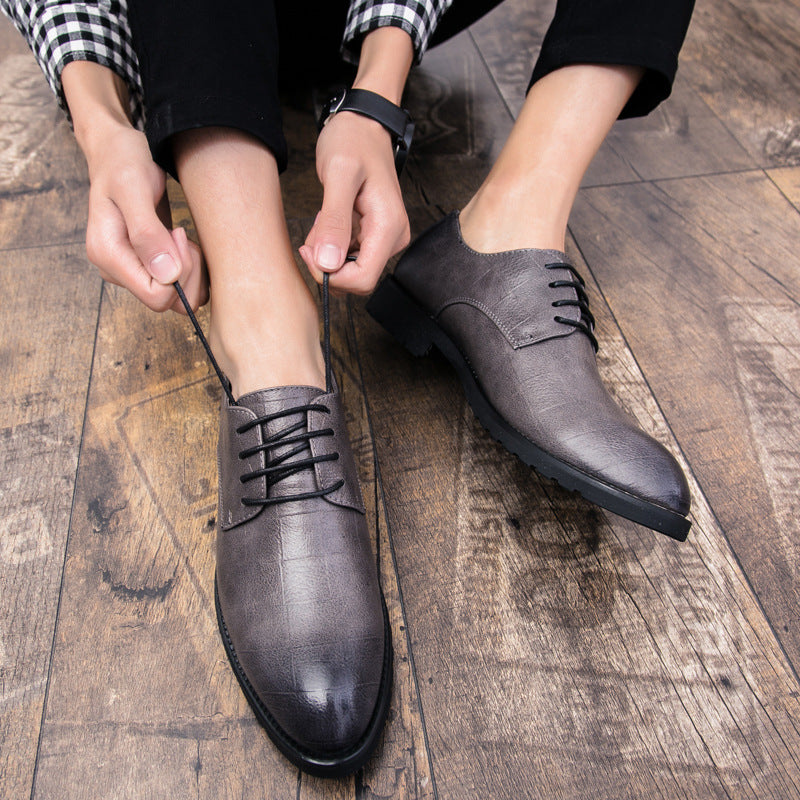 Herren Leder Schnürschuhe Casual Business