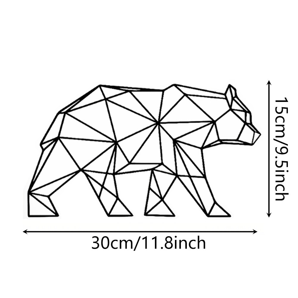 Eisbär‑Silhouette aus Eisen für Wanddeko – Bild 3 | LuxeStyle