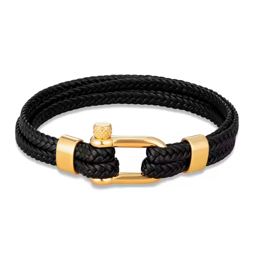 Geflochtenes Lederarmband mit Hufeisen-Schnalle – Bild 11 | LuxeStyle
