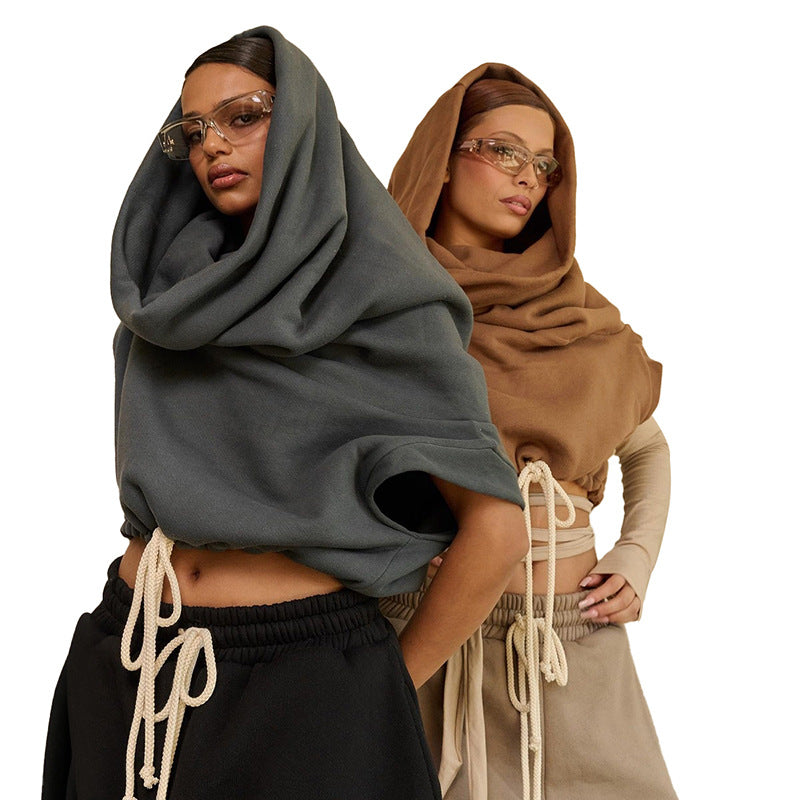 Oversized Kapuzen-Sweatshirt für Damen