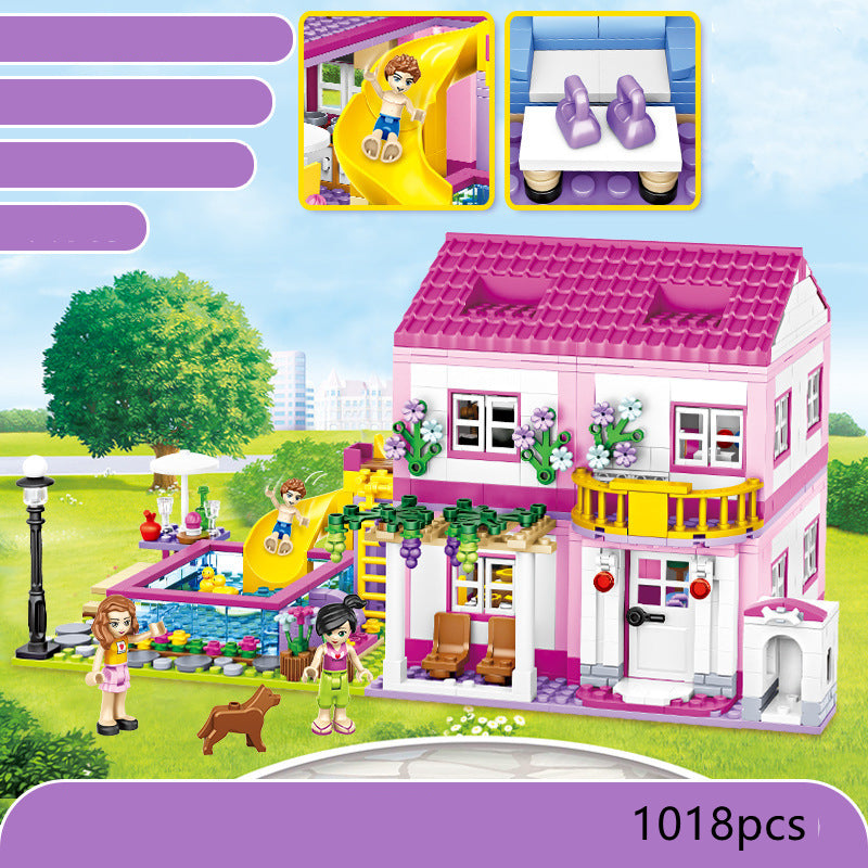 Doppelstock-Villa Sommer Puzzle-Spielzeug – Bild 4 | LuxeStyle
