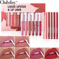 Samtiger Matter Lippenstiftstift 6+6 Set