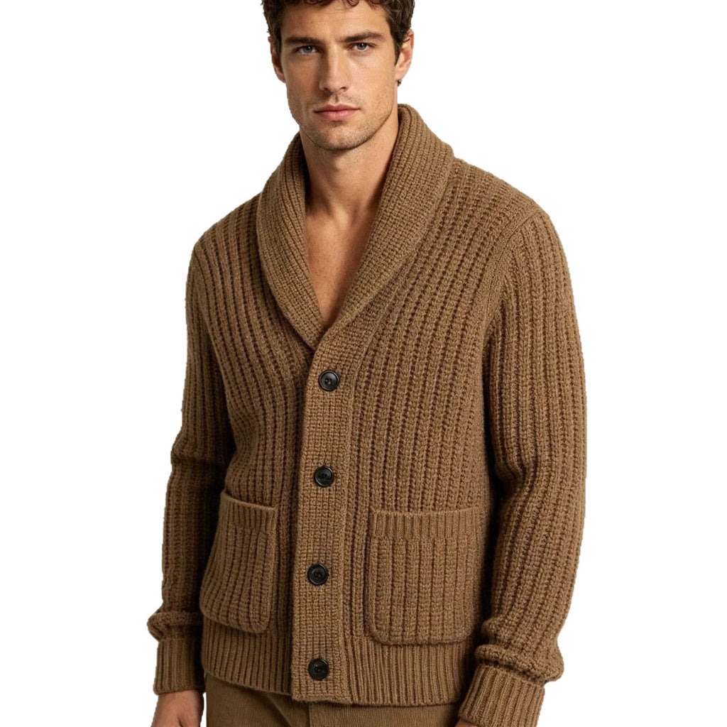Herren Strick-Cardigan mit Streifen