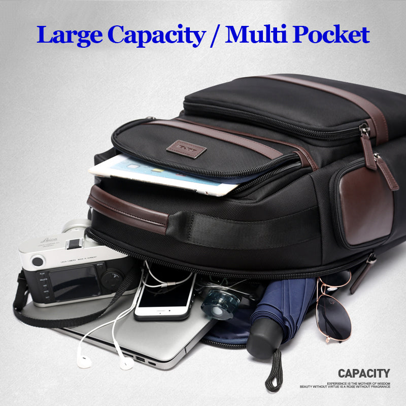Modischer Oxford Stoff Rucksack für Herren – Bild 4 | LuxeStyle