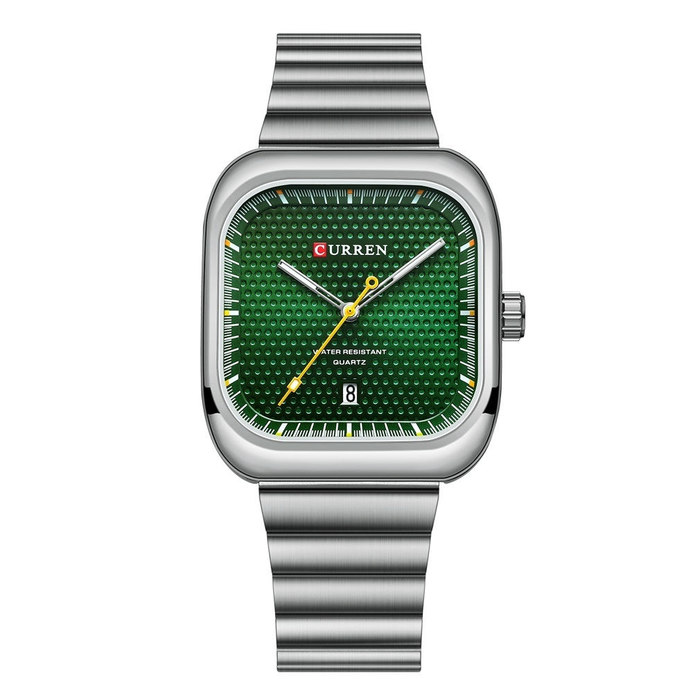 Quadratische Paaruhren mit Gitterarmband, wasserdicht