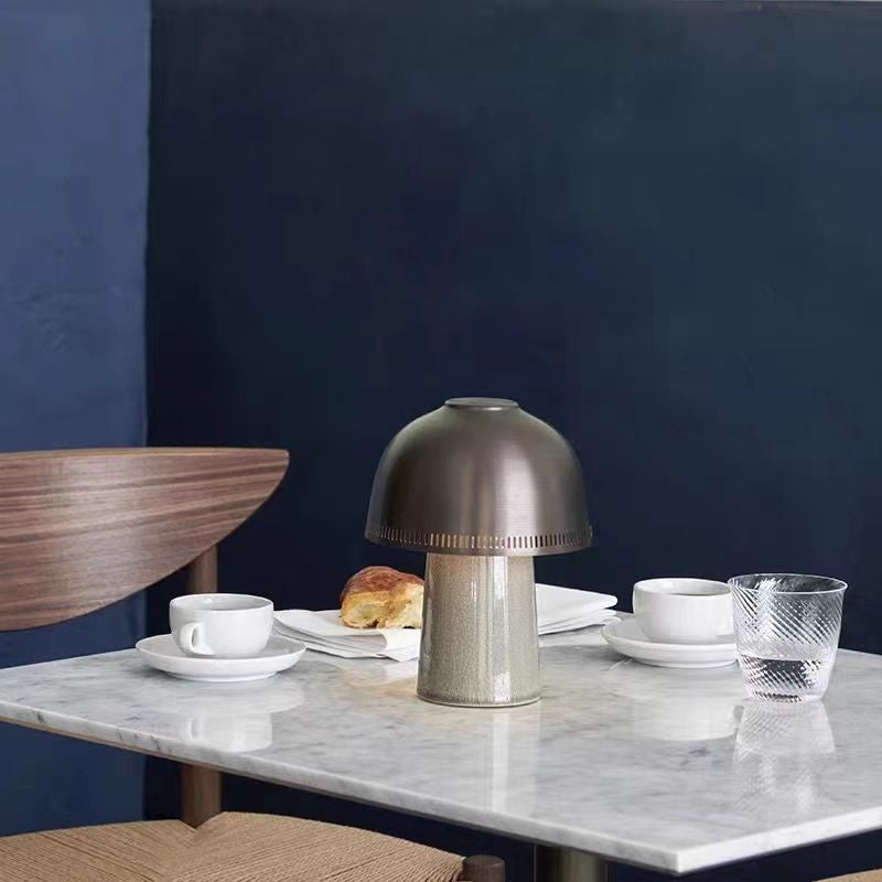 Pilz-Tischlampe mit Akku – Bild 5 | LuxeStyle