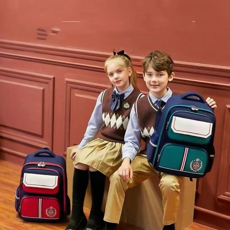 Jacquard-Schulrucksack mit Rückenpolsterung