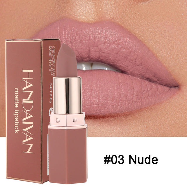 6‑Farben wasserfester Nude‑Matt‑Lippenstift – Bild 4 | LuxeStyle