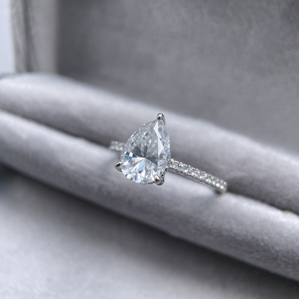 Eleganter 925 Silber Moissanite Ring für Damen – Bild 3 | LuxeStyle