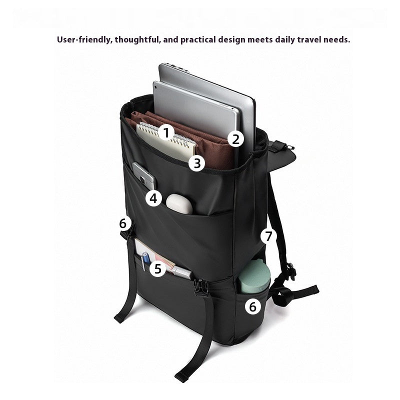 Business-Leisure Computer-Rucksack, 36-55 L, wasserabweisend – Bild 8 | LuxeStyle