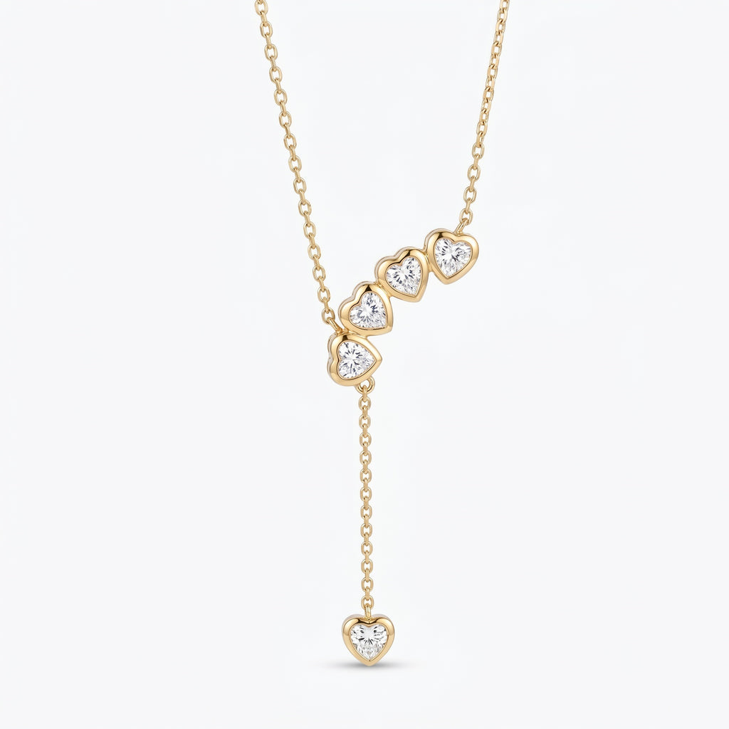 Tropfenformiger Diamant-Halsketten-Schmuck