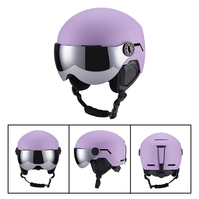 Skihelm-Überzug mit integriertem Visier
