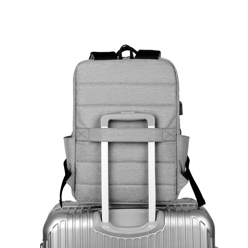 Nylon USB Computer Rucksack – Bild 4 | LuxeStyle