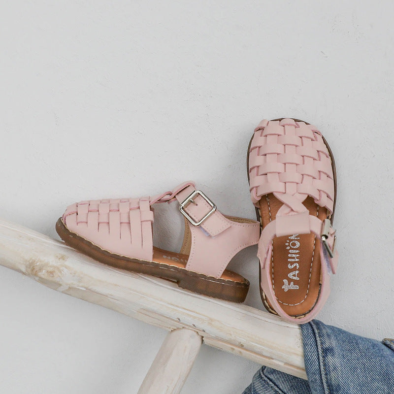 Retro Sandalen für Mädchen mit Klettverschluss – Bild 2 | LuxeStyle