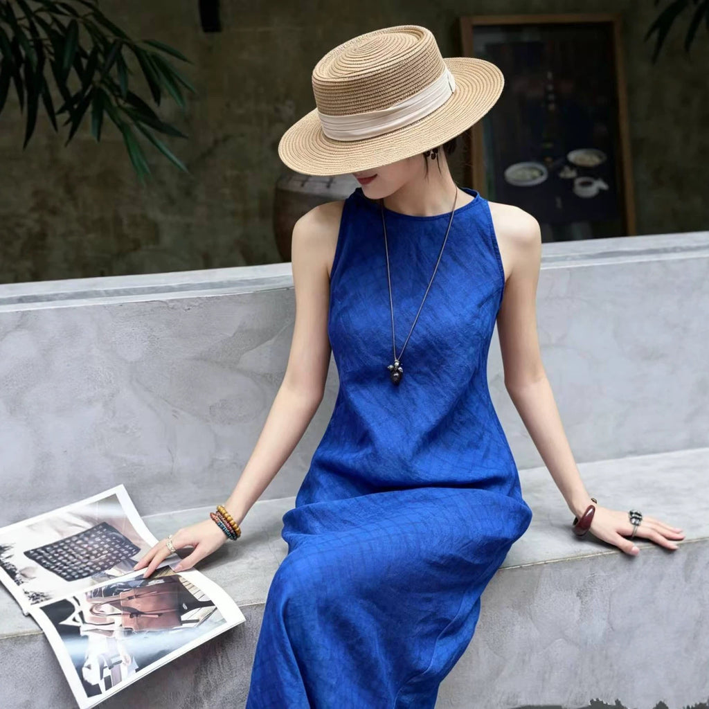 Ärmelloses Casual-Kleid im Vintage-Stil