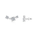 Moissanit-Ohrstecker «Bogen» 0,5 ct · 925 Silber