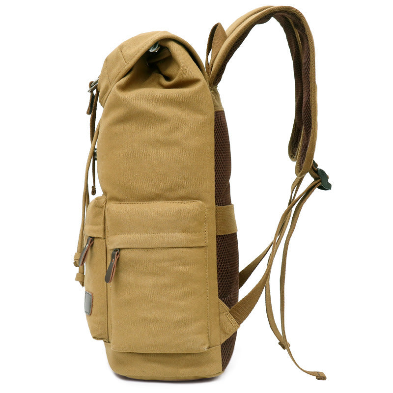 Canvas Rucksack Retro, 30×47×15 cm, 20-35 L – Bild 11 | LuxeStyle