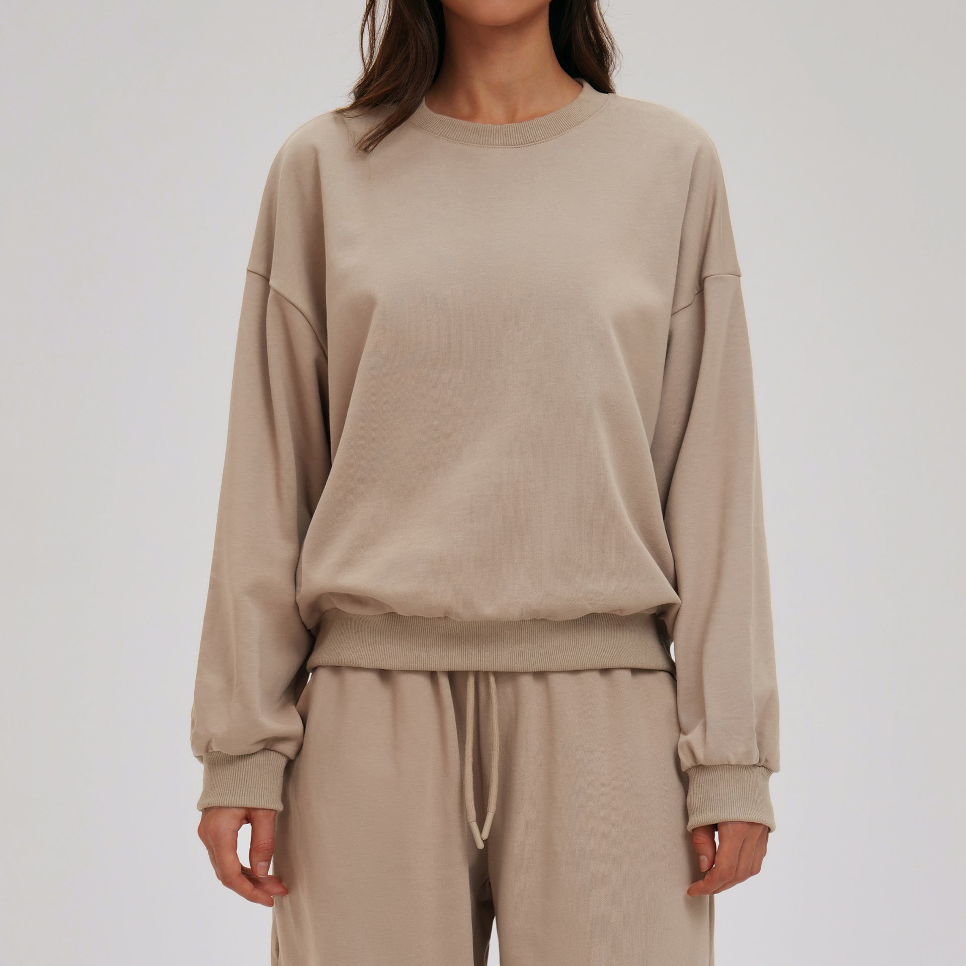 Gemütlicher Hoodie mit Rundhals für Damen