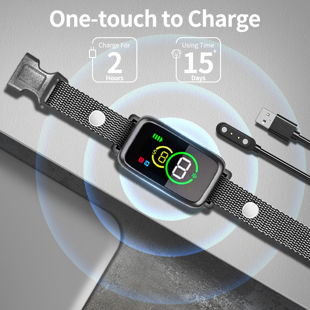 Smartes Anti-Bell Halsband mit Farbdisplay – Bild 5 | LuxeStyle