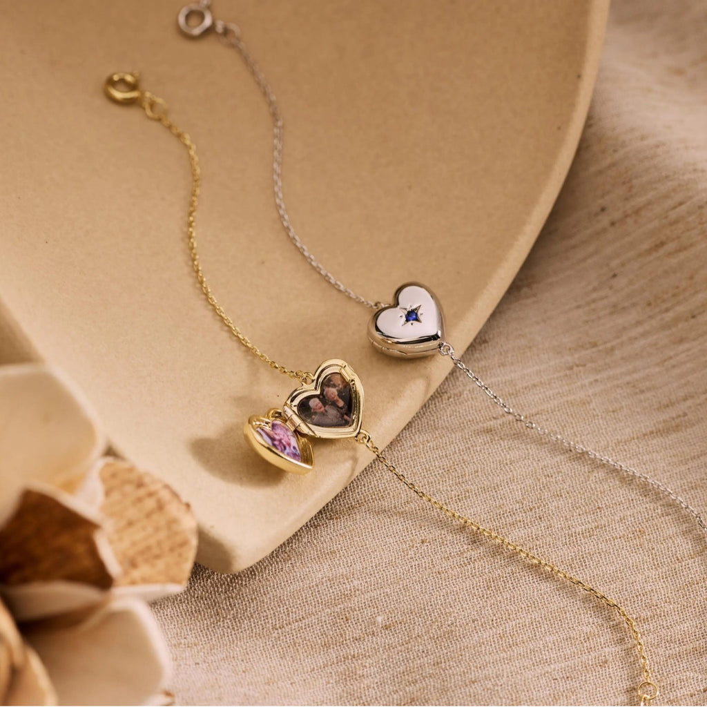 Herzfoto-Armband mit Geburtsstein – Bild 4 | LuxeStyle