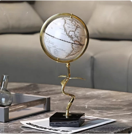 Kupferfarbene Globus-Dekoration – Bild 5 | LuxeStyle