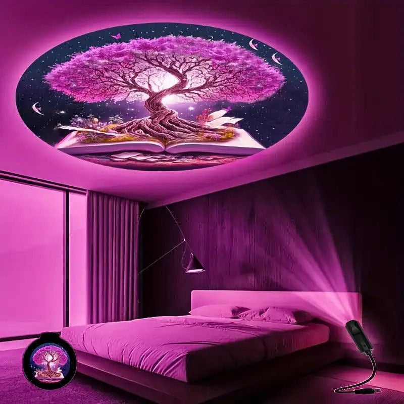 Projektorlampe Lebensbaum – Bild 3 | LuxeStyle
