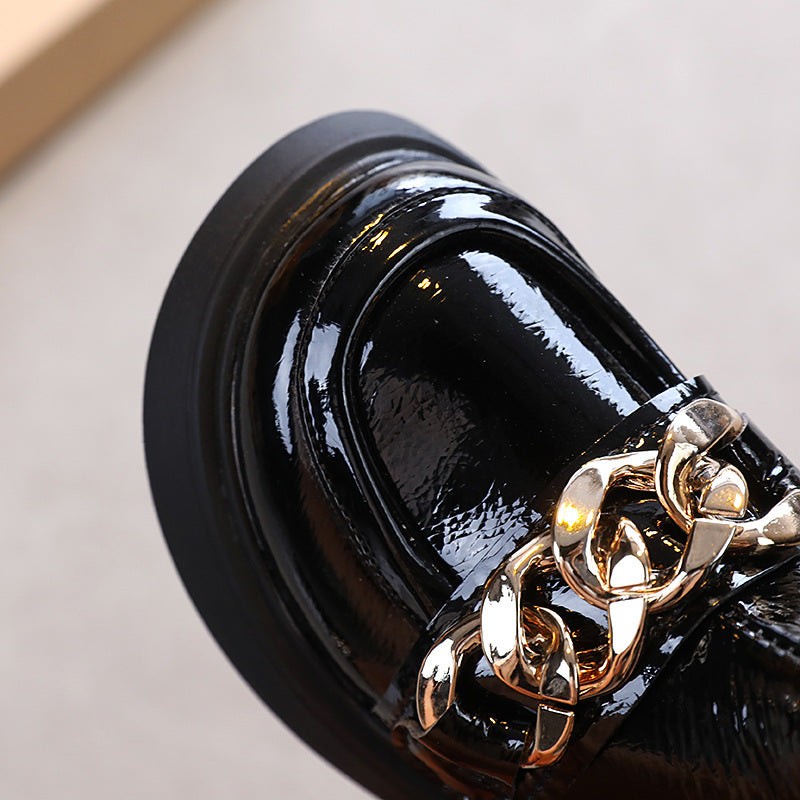 Mädchen Prinzessin Worker-Boots aus Glanzleder – Bild 5 | LuxeStyle