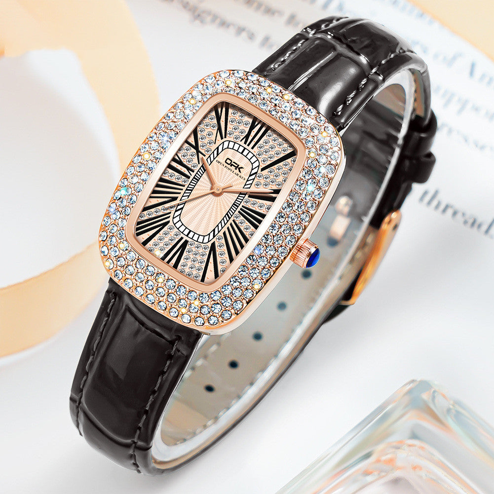 Elegante Damenuhr mit Lederarmband – Bild 4 | LuxeStyle